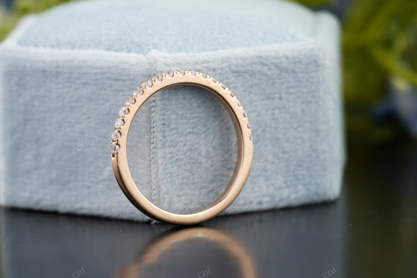 Round Lab-Grown Diamond Pavé Band