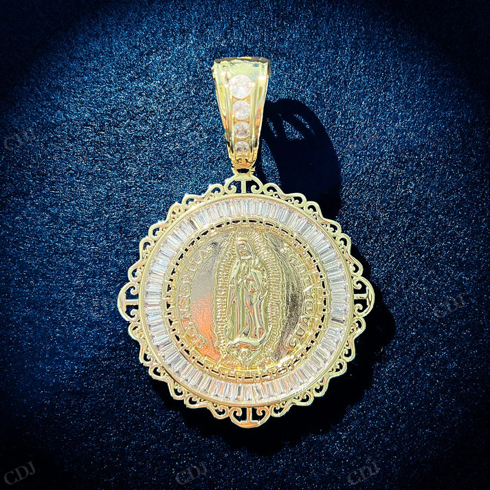 Hip Hop Gold Plated CUC Men Jesus Pendant hip hop jewelry CustomDiamJewel