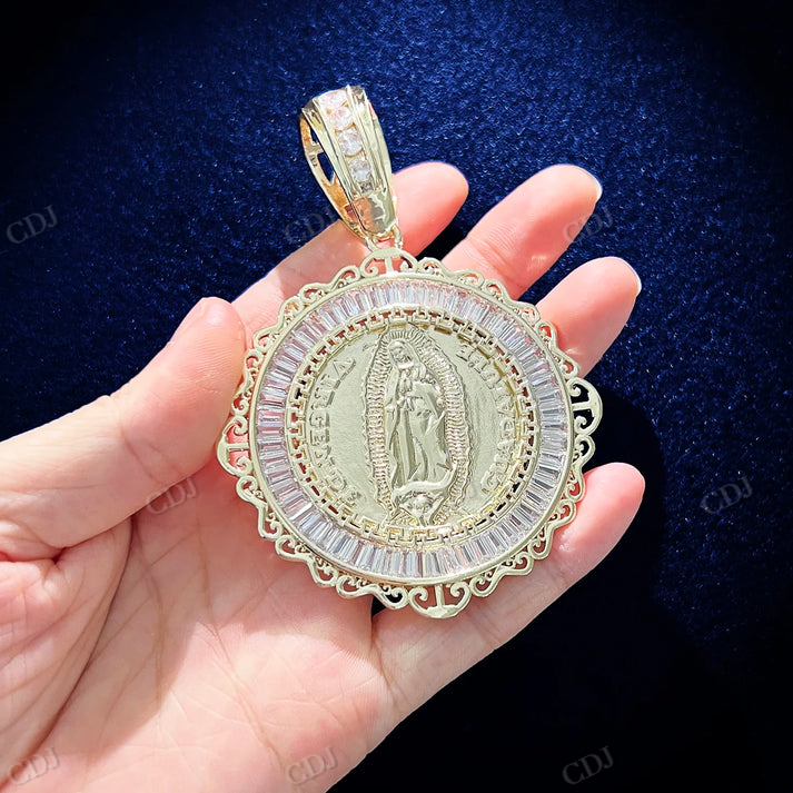 Hip Hop Gold Plated CUC Men Jesus Pendant hip hop jewelry CustomDiamJewel