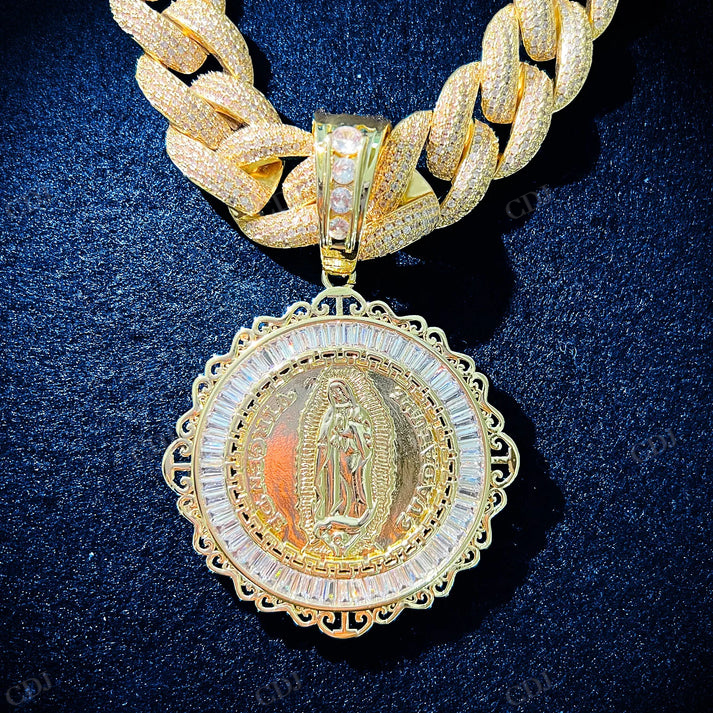 Hip Hop Gold Plated CUC Men Jesus Pendant hip hop jewelry CustomDiamJewel