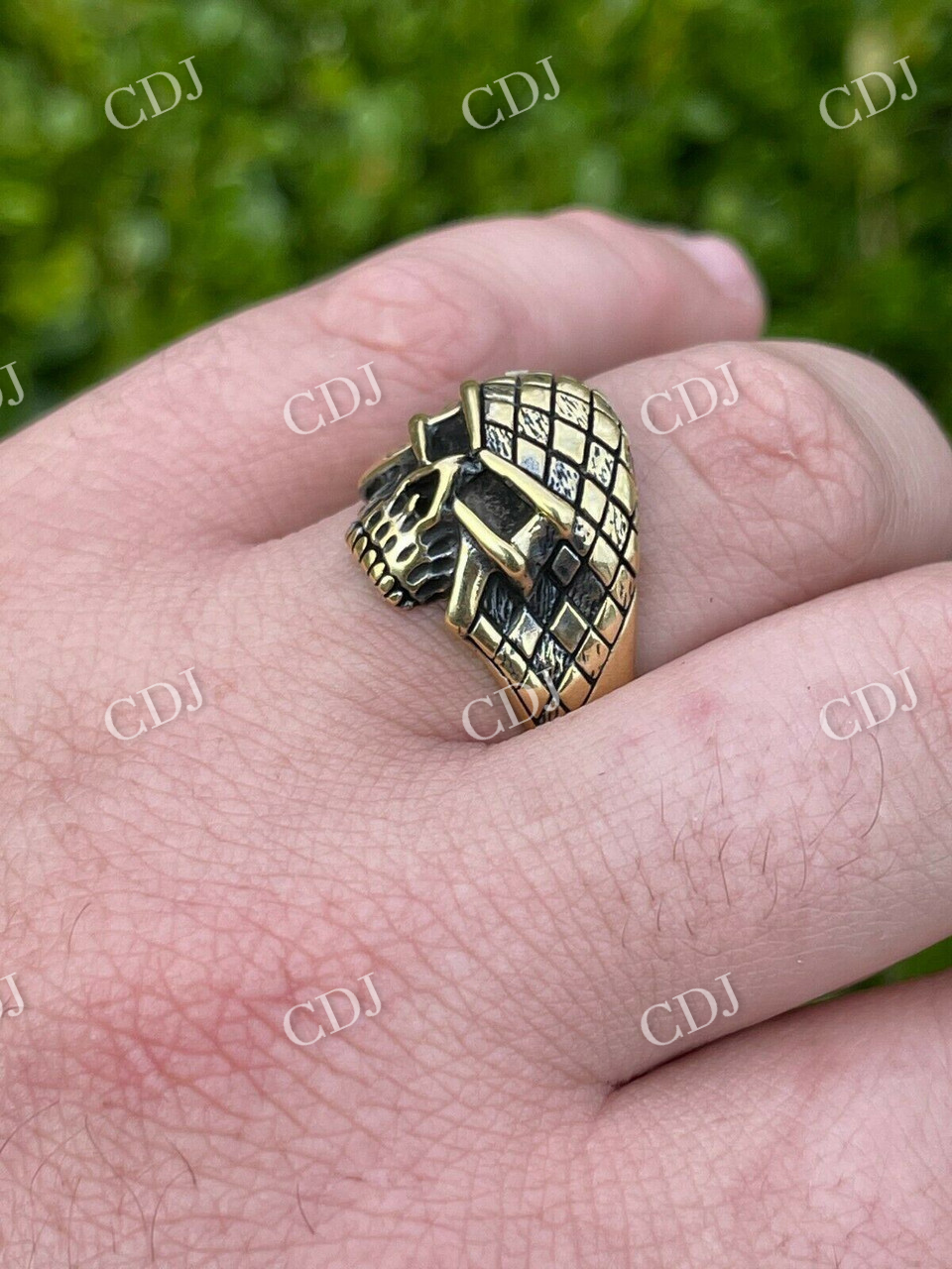 Punisher Terminator Half Skull Rings  customdiamjewel   