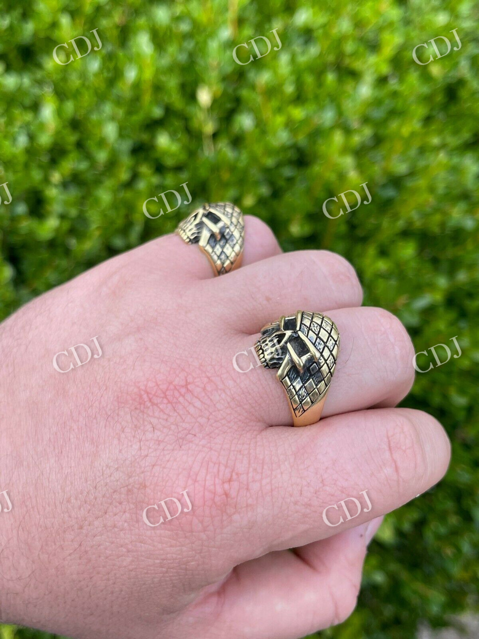 Punisher Terminator Half Skull Rings  customdiamjewel   