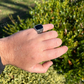 Black Onyx Horse Design Ring For Men's  customdiamjewel   