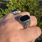 Black Onyx Horse Design Ring For Men's  customdiamjewel   