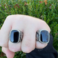 Black Onyx Horse Design Ring For Men's  customdiamjewel   