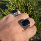 Black Onyx Horse Design Ring For Men's  customdiamjewel   