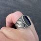 Black Onyx Horse Design Ring For Men's  customdiamjewel   
