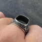 Black Onyx Horse Design Ring For Men's  customdiamjewel   