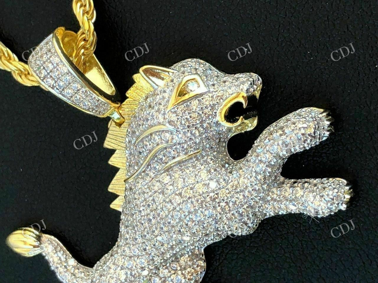Lion Hip Hop Diamond pendant  customdiamjewel   