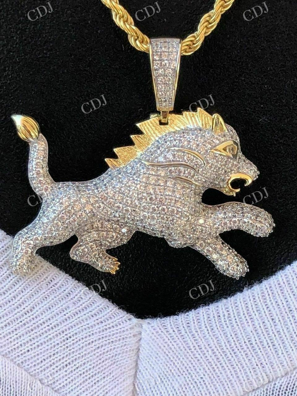 Lion Hip Hop Diamond pendant  customdiamjewel   