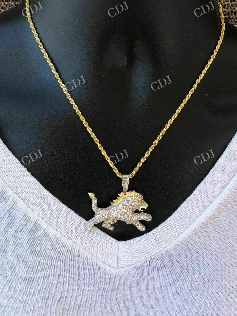 Lion Hip Hop Diamond pendant  customdiamjewel   