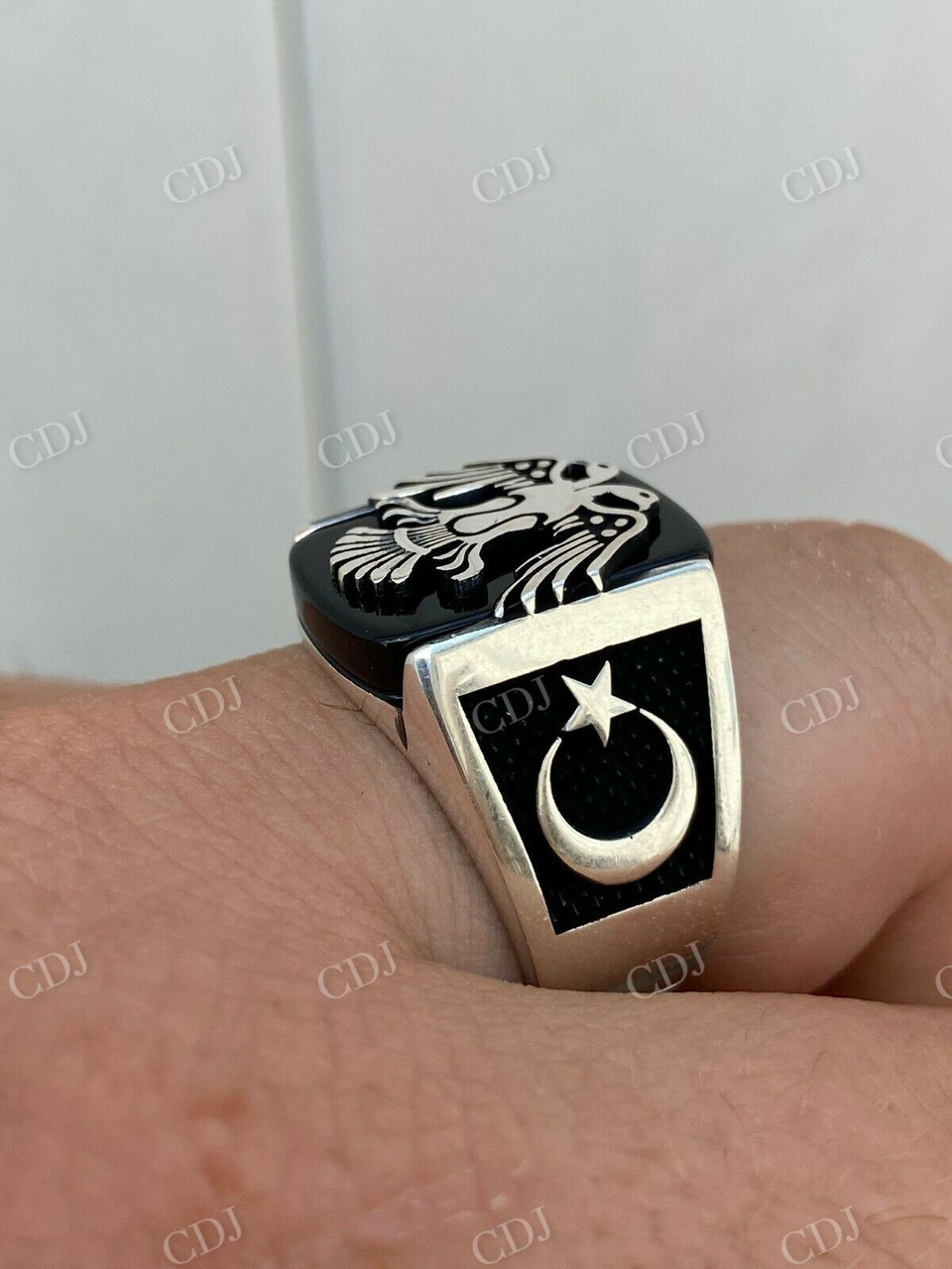 Antique Eagle Plain Ring For Men's  customdiamjewel   