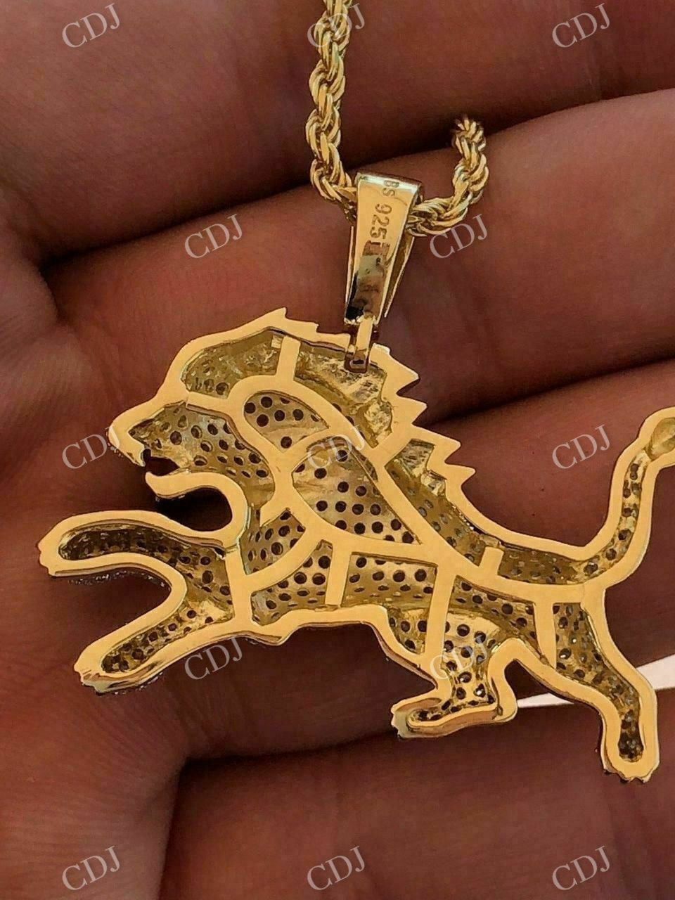 Lion Hip Hop Diamond pendant  customdiamjewel   