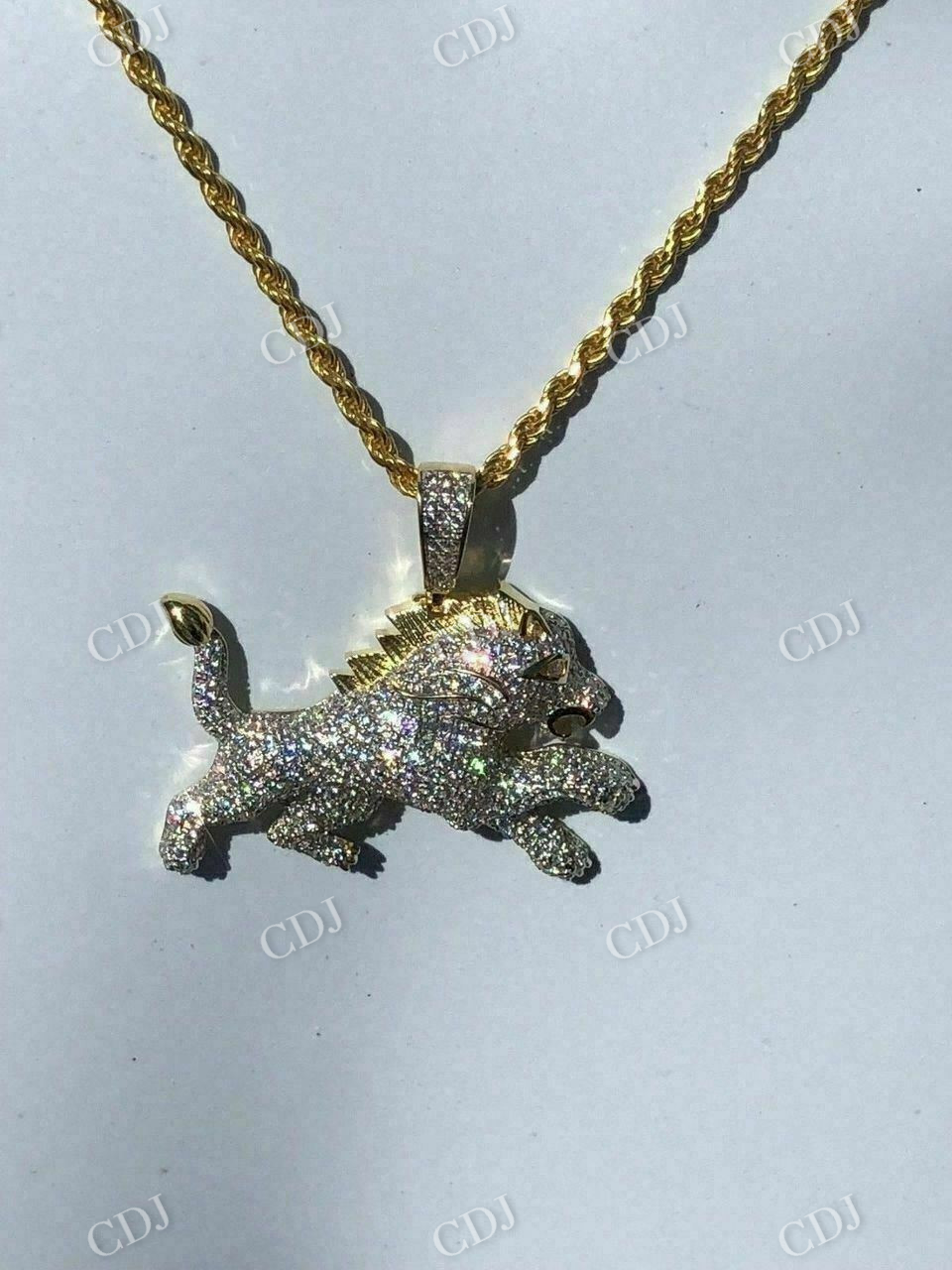 Lion Hip Hop Diamond pendant  customdiamjewel   