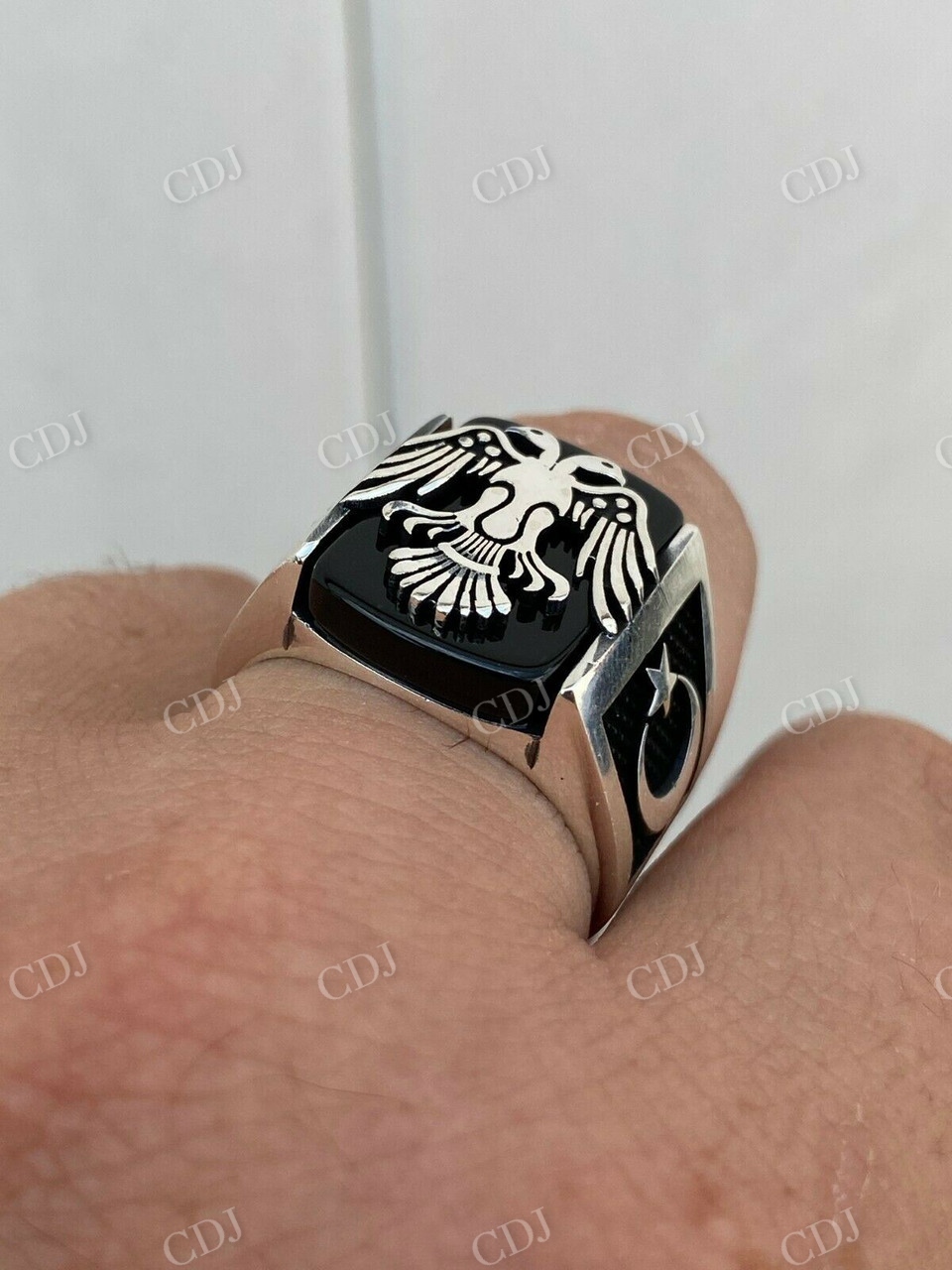Antique Eagle Plain Ring For Men's  customdiamjewel   