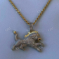 Lion Hip Hop Diamond pendant  customdiamjewel   