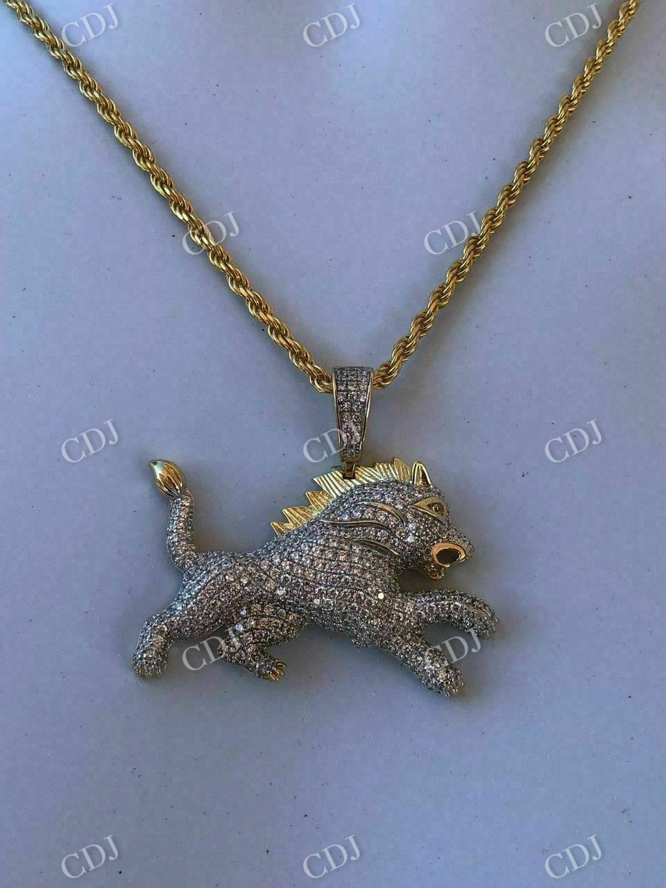 Lion Hip Hop Diamond pendant  customdiamjewel   