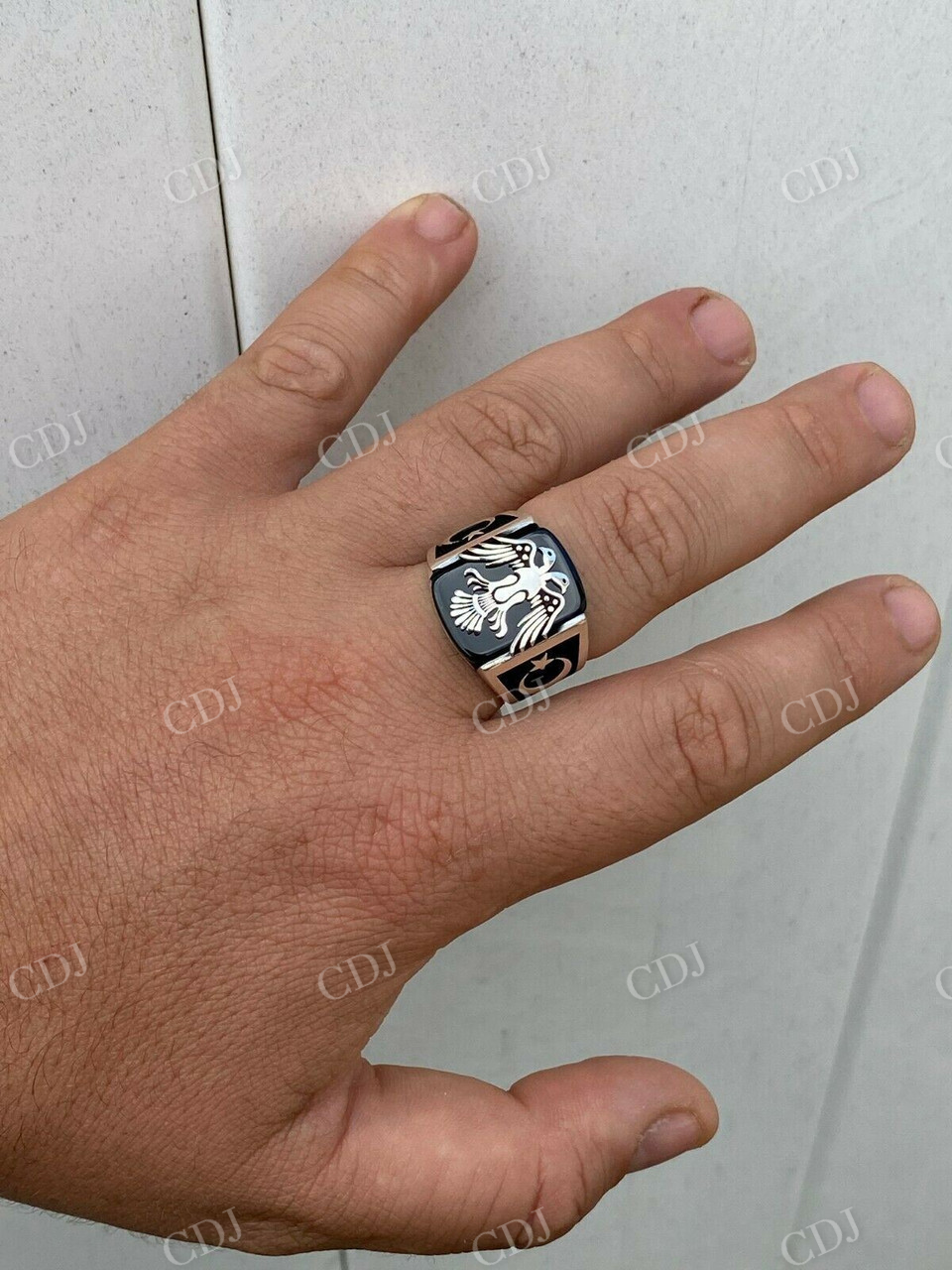 Antique Eagle Plain Ring For Men's  customdiamjewel   