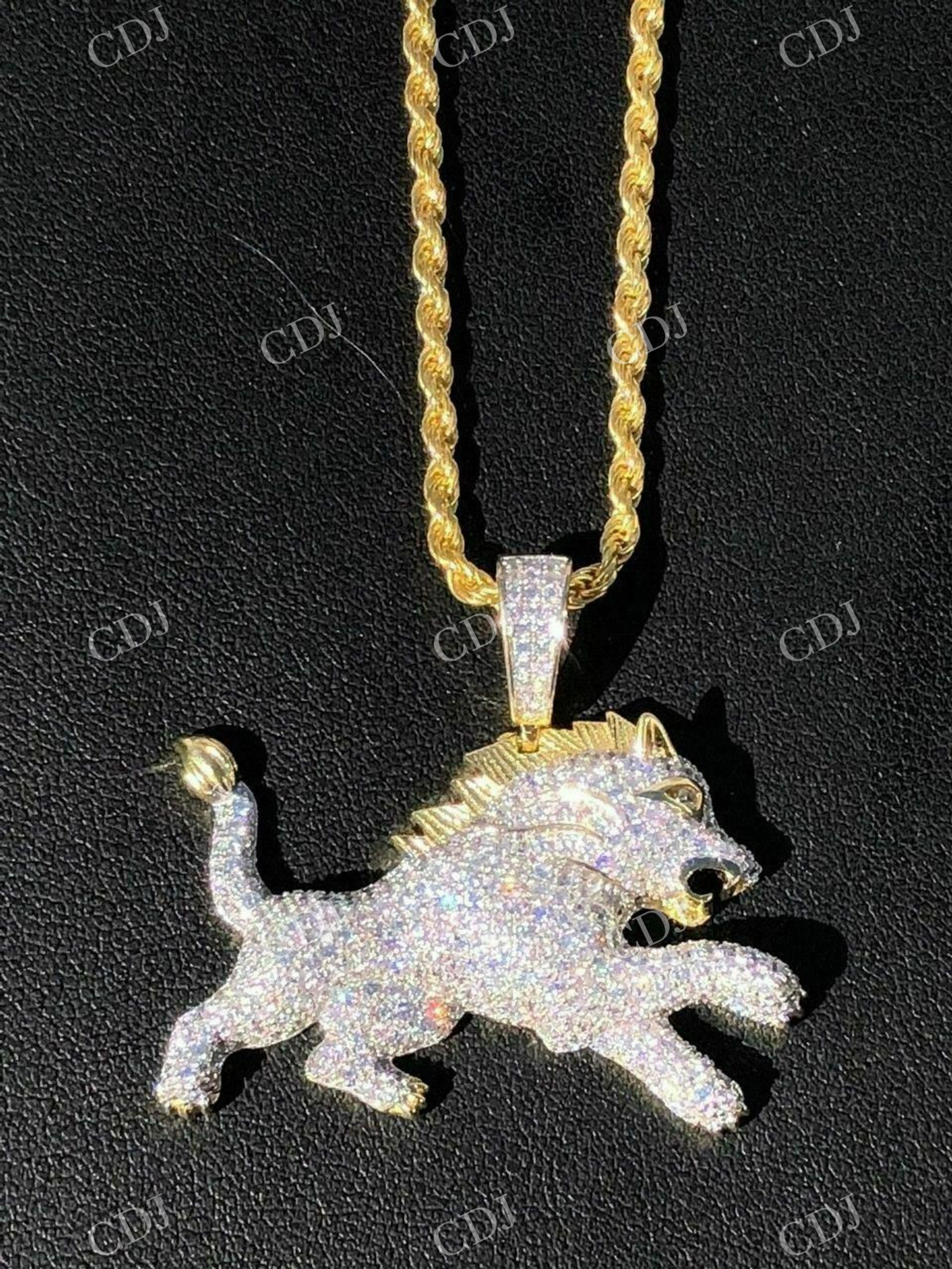 Lion Hip Hop Diamond pendant  customdiamjewel   
