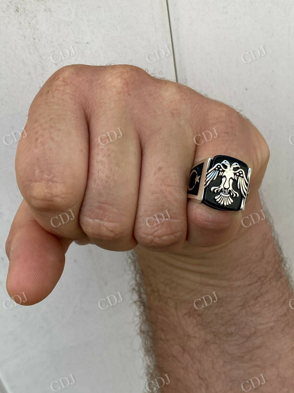 Antique Eagle Plain Ring For Men's  customdiamjewel   
