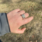 Hip Hop Solid Gold Bezel Set Solitaire Men's Ring  customdiamjewel   