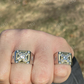 Hip Hop Solid Gold Bezel Set Solitaire Men's Ring  customdiamjewel   