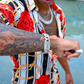 Baguette Iced Out Hip Hop Cuban Link Chain and Bracelet  customdiamjewel   