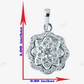 Sterling Silver Floral Moissanite Pendant hip hop jewelry CustomDiamJewel