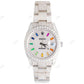 Custom Rainbow Dial Rolex Moissanite Diamond Watch customdiamjewel