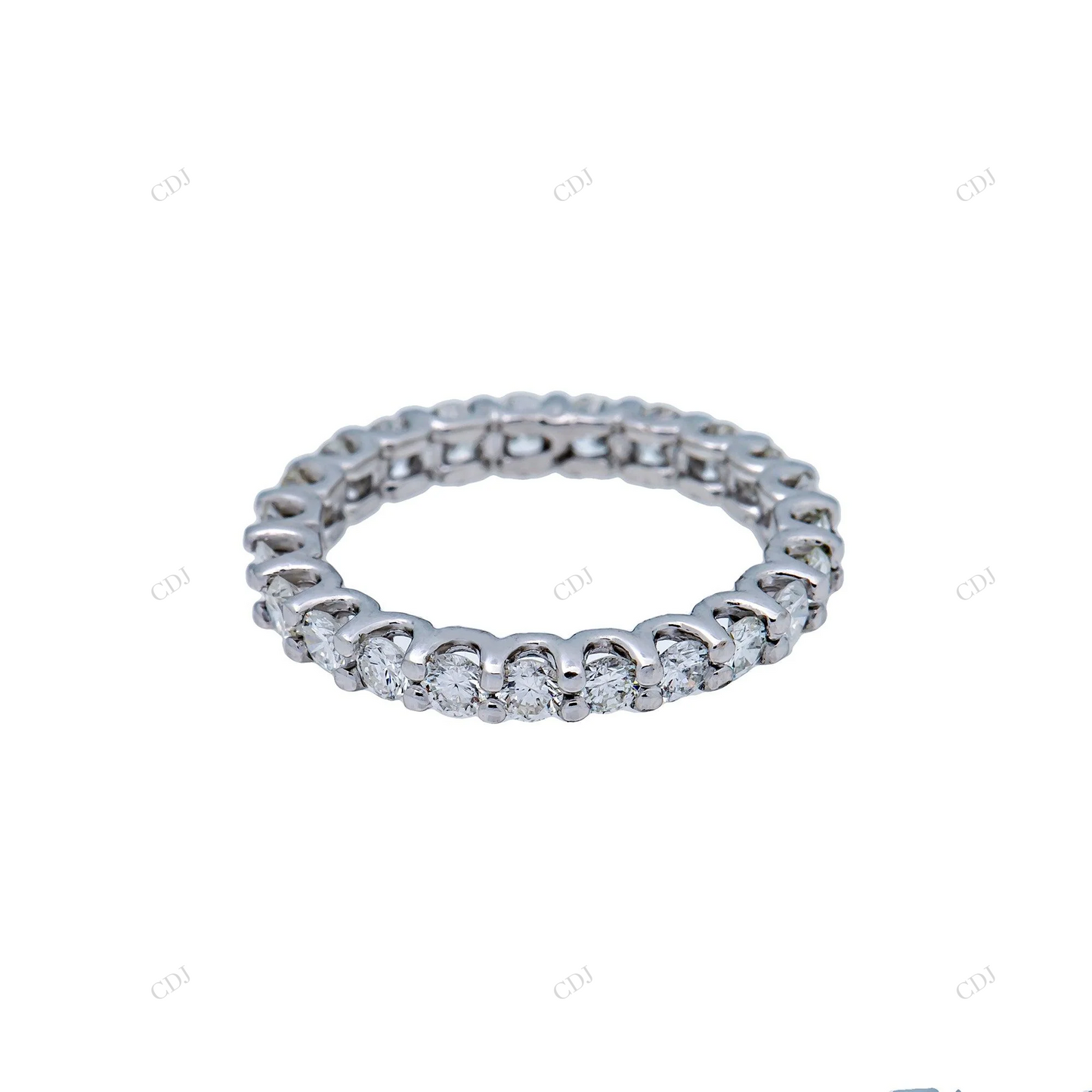 Classic Round Cut S925 Silver Eternity Wedding Band hip hop jewelry customdiamjewel