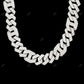 925 Sterling Silver Unique Design Moissanite Cuban Link Chain CustomDiamJewel