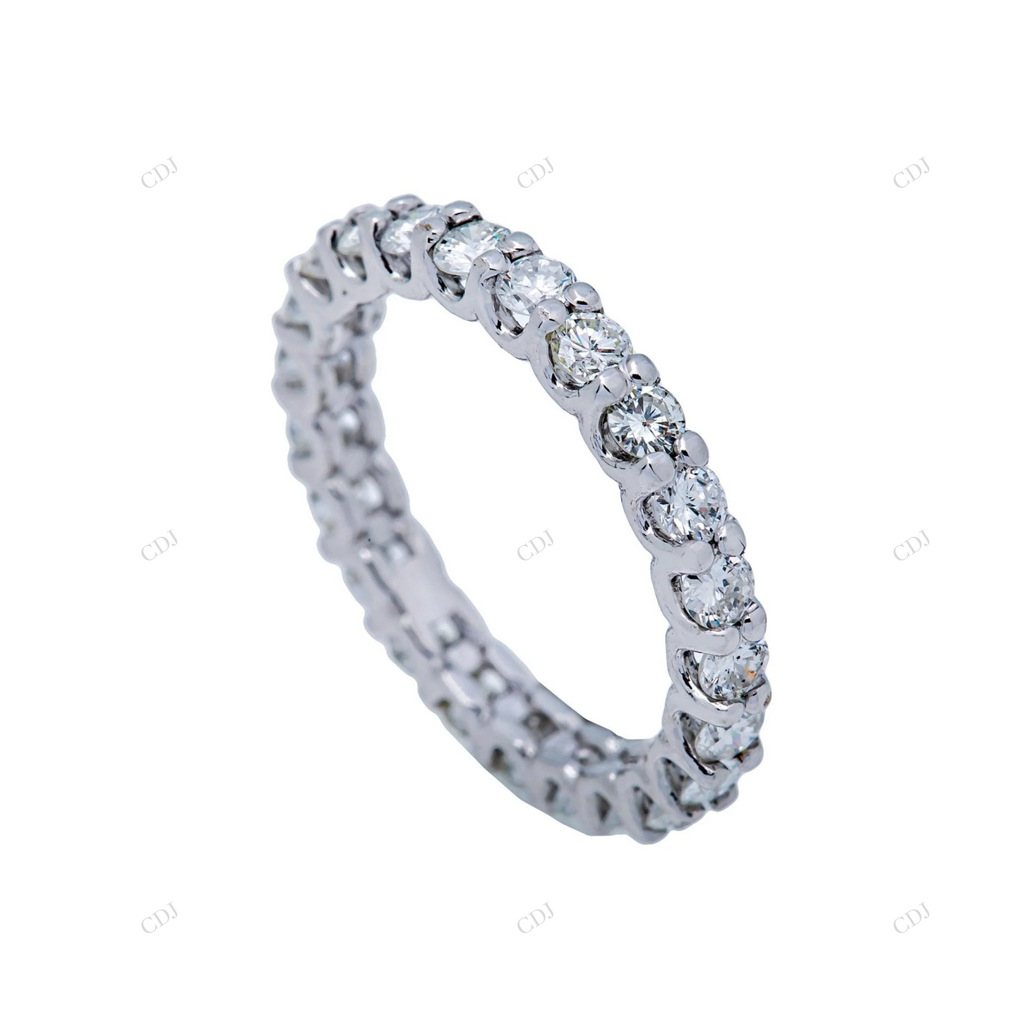 Classic Round Cut S925 Silver Eternity Wedding Band hip hop jewelry customdiamjewel