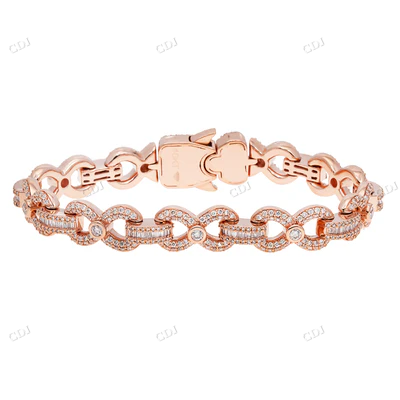 Infinity Lab Grown Diamond Bracelet For Women hip hop jewelry CustomDiamJewel