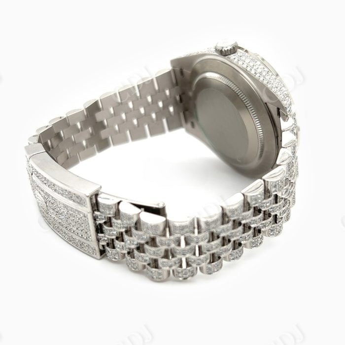 Customized Pink Diamond Bezel Men's Rolex Watch customdiamjewel
