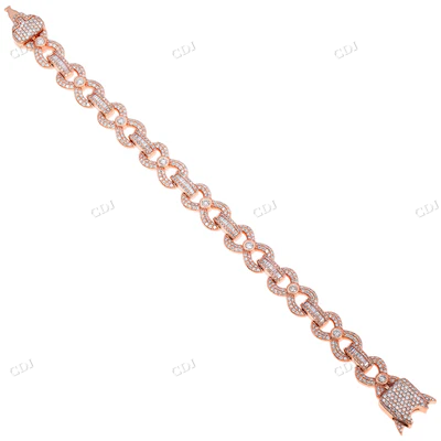 Infinity Lab Grown Diamond Bracelet For Women hip hop jewelry CustomDiamJewel