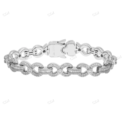 Infinity Lab Grown Diamond Bracelet For Women hip hop jewelry CustomDiamJewel