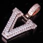 1.5" 1.75 CTW 18K Gold Real Diamond Custom 3D Initial 'V' Letter Pendant CustomDiamJewel