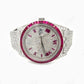 Customized Pink Diamond Bezel Men's Rolex Watch customdiamjewel