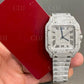 High Quality Iced Out GRA Certified Santos Watch customdiamjewel