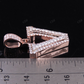 1.5" 1.75 CTW 18K Gold Real Diamond Custom 3D Initial 'V' Letter Pendant CustomDiamJewel