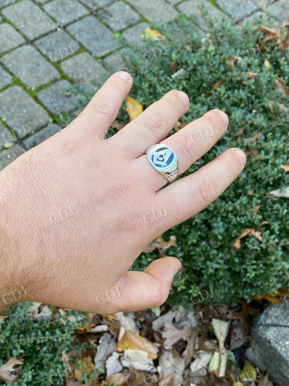 Mason Masonic Latter Hip Hop Ring  customdiamjewel   