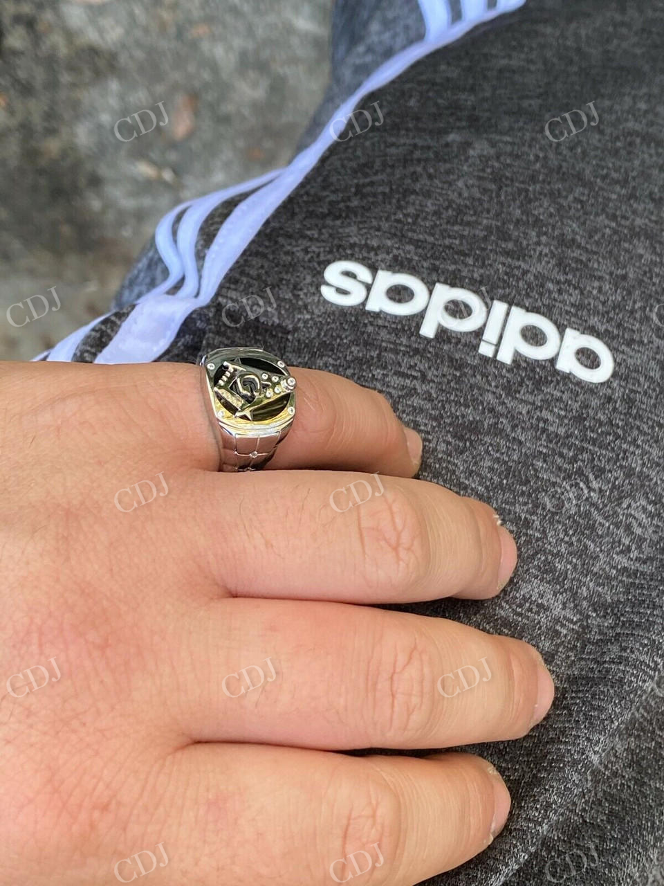 Mason Masonic Latter Hip Hop Ring  customdiamjewel   