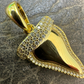 Shark Tooth Iced Diamond Pendant  customdiamjewel   