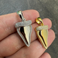 Shark Tooth Iced Diamond Pendant  customdiamjewel   