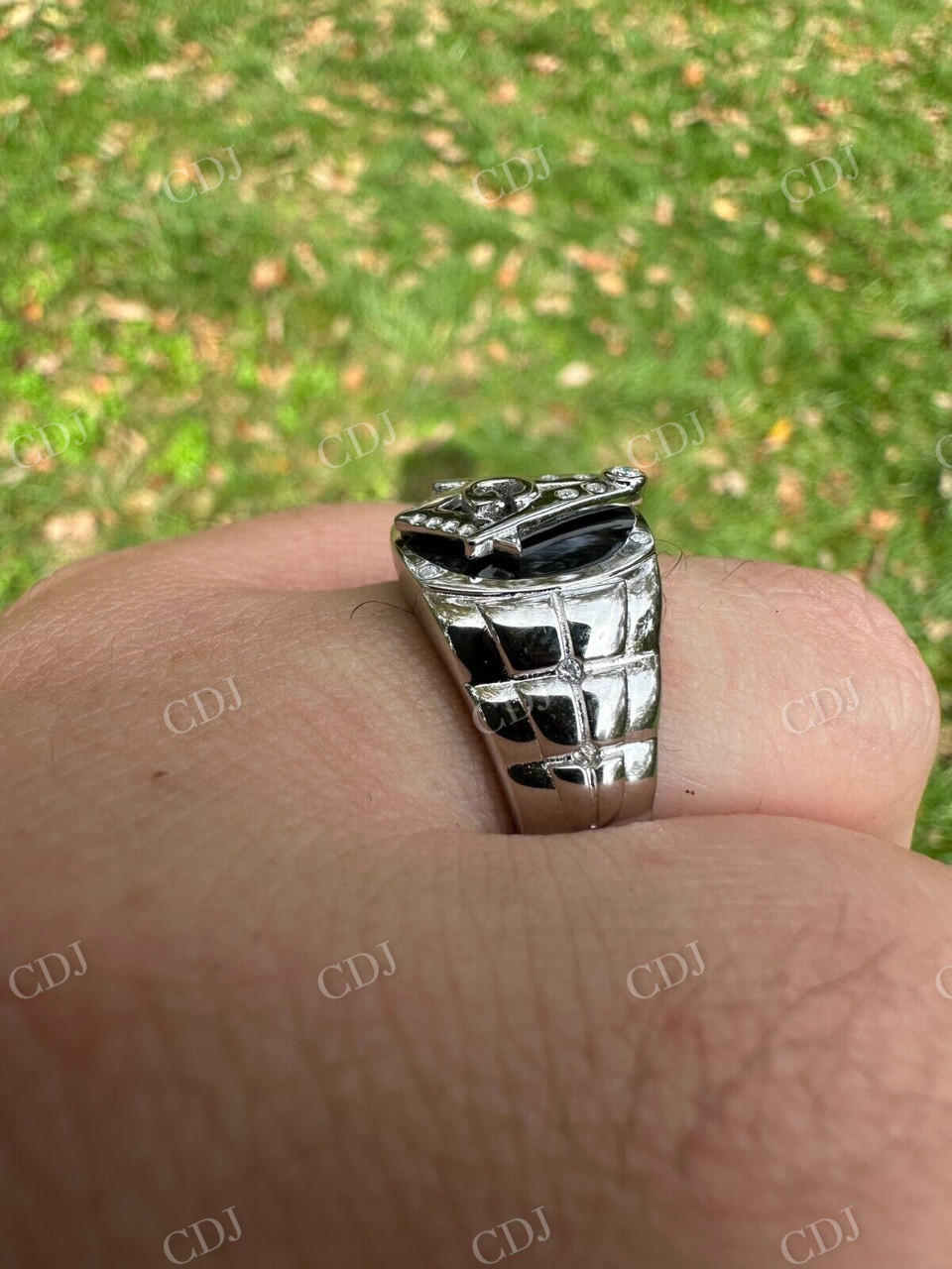 Mason Masonic Latter Hip Hop Ring  customdiamjewel   