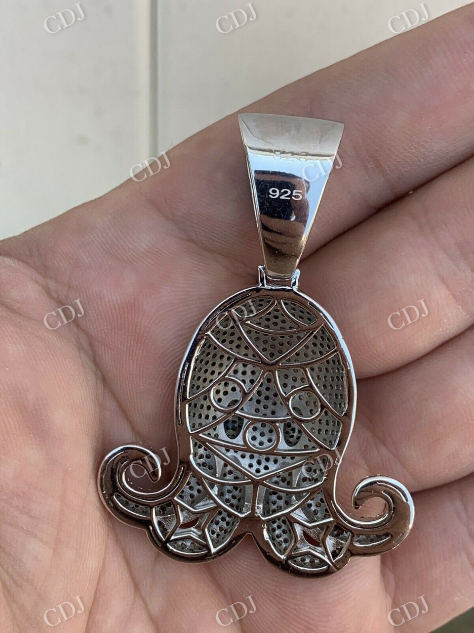 Octopus Iced Out Hip Hop Diamond Pendant  customdiamjewel   