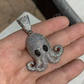 Octopus Iced Out Hip Hop Diamond Pendant  customdiamjewel   