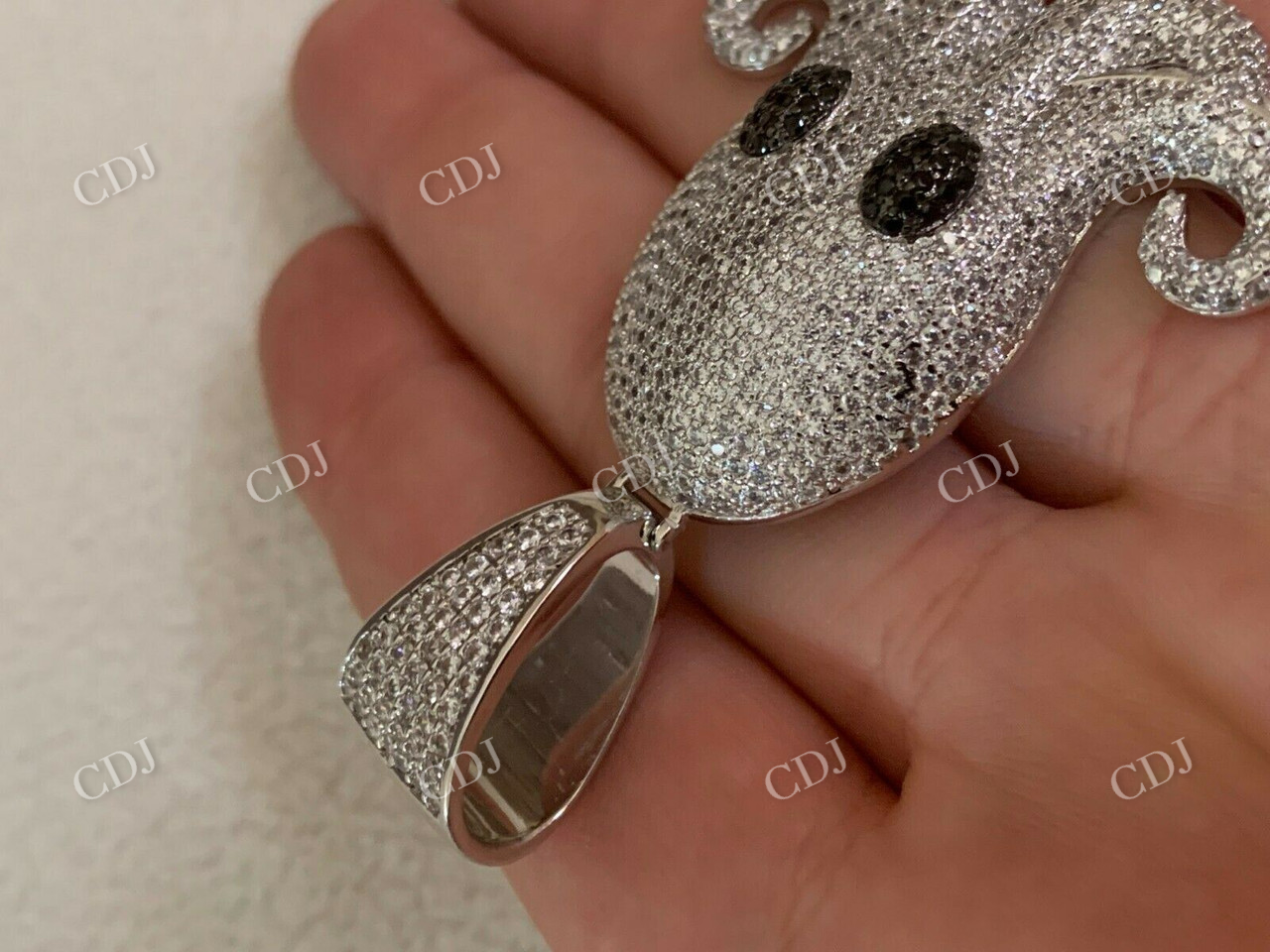 Octopus Iced Out Hip Hop Diamond Pendant  customdiamjewel   
