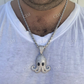 Octopus Iced Out Hip Hop Diamond Pendant  customdiamjewel   