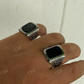 Solid Gold Black Diamond Signet Ring  customdiamjewel   